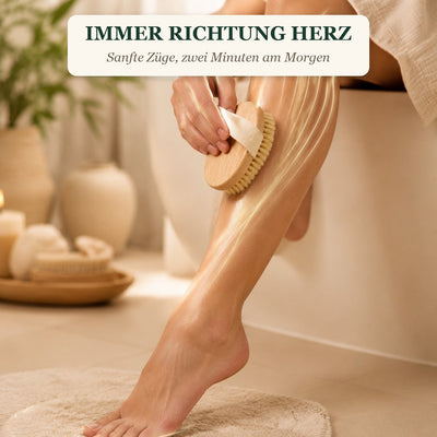 Trockenbürsten immer Richtung Herz