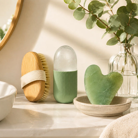 Ritual-Station im Badezimmer-Regal